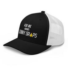 Load image into Gallery viewer, Partner.Co | Ask Me About Skinny Drops Stacked  White Logo  | Trucker Hat