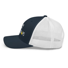 Load image into Gallery viewer, Partner.Co | Ask Me About Skinny Drops Stacked  White Logo  | Trucker Hat
