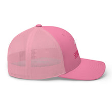 Load image into Gallery viewer, Partner.Co | Ask Me About Skinny Drops Stacked Pink/White Logo  | Trucker Hat