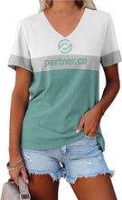 Load image into Gallery viewer, Partner.Co | BLING BUSINESS CASUAL Collection Tri-Color Top Short Sleeve or Long Sleeve
