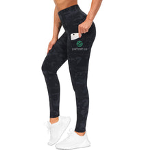 Load image into Gallery viewer, Partner.Co | FUN FITNESS BLING Women's Yoga Tummy Control Legging or Capri BLACK CAMO Collection