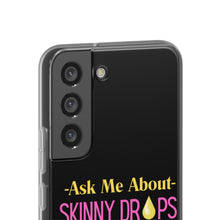 Load image into Gallery viewer, Partner.Co | Ask Me About Skinny Drops Stack Logo Yellow Pink  | Flexi Phone Case
