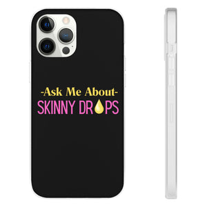 Partner.Co | Ask Me About Skinny Drops Stack Logo Yellow Pink  | Flexi Phone Case