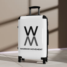 Load image into Gallery viewer, Warrior Movement | Warrior Movement Logo White Suitcases
