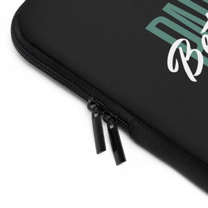 Partner.Co | Green Tall Logo | Black Laptop Sleeve