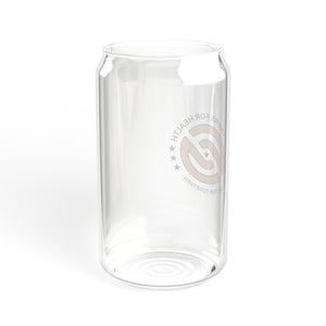 Partners For Health| 16oz Glass with Straw