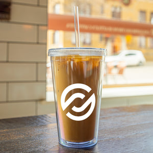 Partner.Co | White Circle Logo| Acrylic Tumbler
