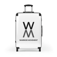 Load image into Gallery viewer, Warrior Movement | Warrior Movement Logo White Suitcases
