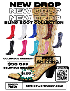 Partner.Co | PICK YOUR COLOR | Bling Cowboy Boots Tall LIMITED EDITION