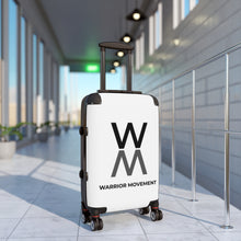 Load image into Gallery viewer, Warrior Movement | Warrior Movement Logo White Suitcases
