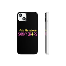 Load image into Gallery viewer, Partner.Co | Ask Me About Skinny Drops Stack Logo Yellow Pink  | Flexi Phone Case
