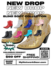 Load image into Gallery viewer, Partner.Co | PICK YOUR COLOR | Bling Cowboy Boots Short  LIMITED EDITION
