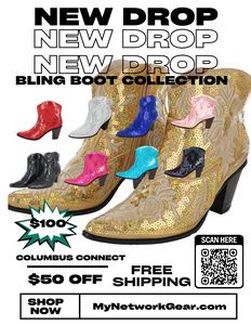 Partner.Co | PICK YOUR COLOR | Bling Cowboy Boots Short  LIMITED EDITION