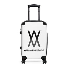 Load image into Gallery viewer, Warrior Movement | Warrior Movement Logo White Suitcases
