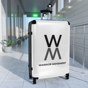 Warrior Movement | Warrior Movement Logo White Suitcases