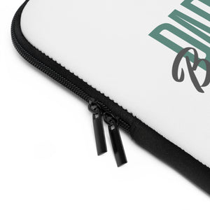 Partner.Co | Green Tall Logo | White Laptop Sleeve