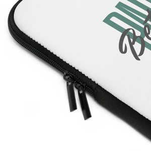 Partner.Co | Green Tall Logo | White Laptop Sleeve