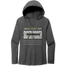 Load image into Gallery viewer, Partner.Co | Women&#39;s Perfect Tri Long Sleeve Hoodie | My Secret Super Power is Skinny Drops
