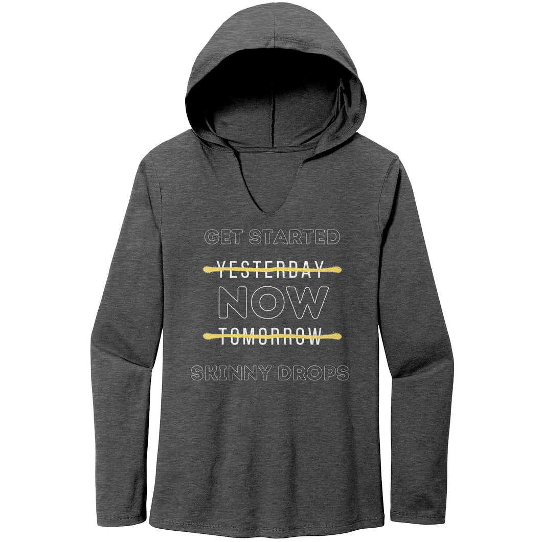 Partner.Co | Women's Perfect Tri Long Sleeve Hoodie | Get Started Now Skinny Drops
