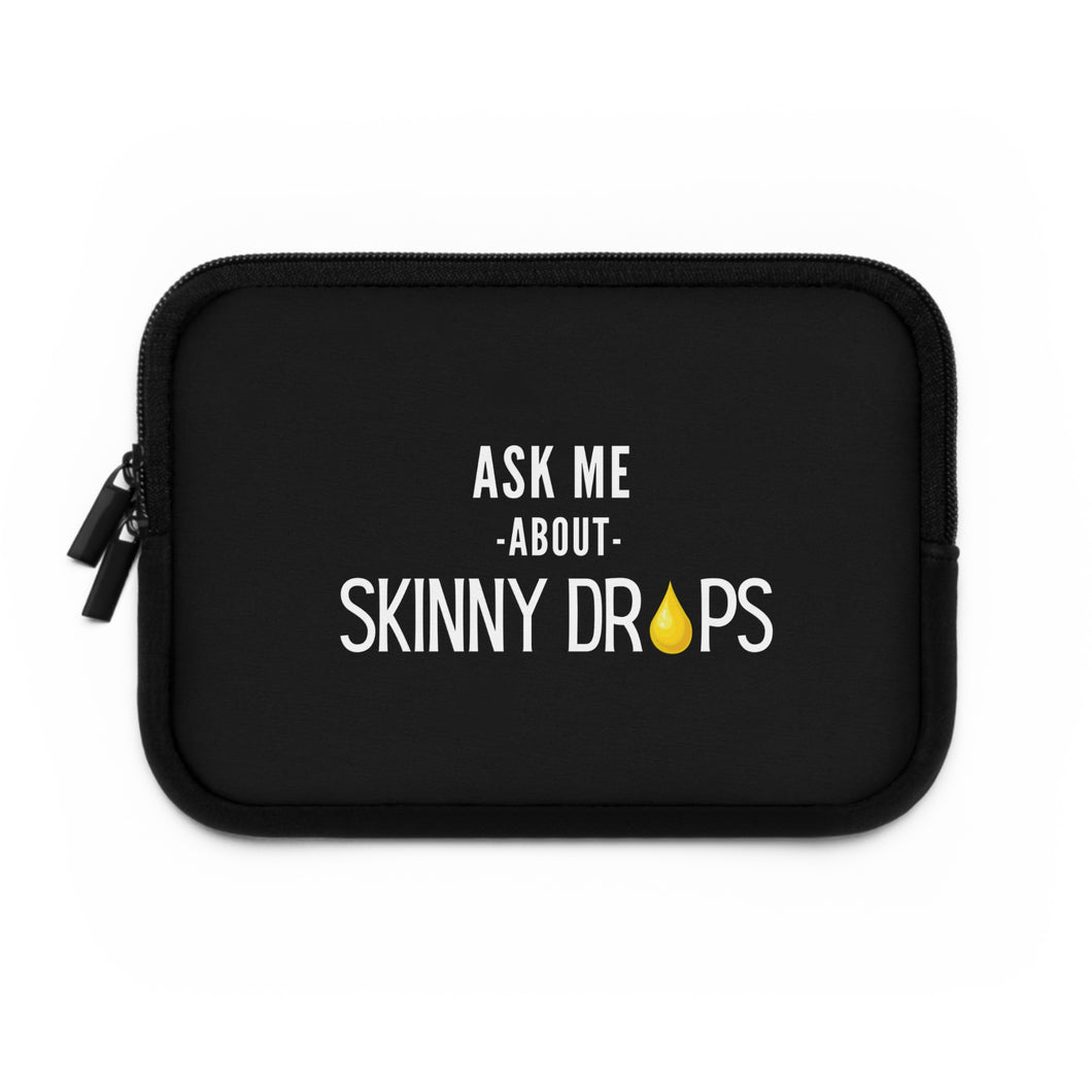 Partner.Co | Ask Me About Skinny Drops Stack White Logo | Laptop Sleeve