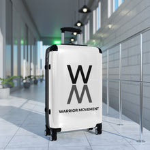 Load image into Gallery viewer, Warrior Movement | Warrior Movement Logo White Suitcases
