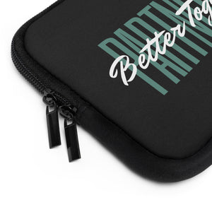 Partner.Co | Green Tall Logo | Black Laptop Sleeve