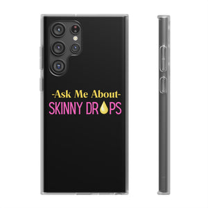 Partner.Co | Ask Me About Skinny Drops Stack Logo Yellow Pink  | Flexi Phone Case