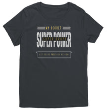 Load image into Gallery viewer, Partner.Co |District Women&#39;s T-Shirt | My Secret Super Power is Skinny Drops
