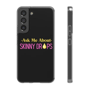 Partner.Co | Ask Me About Skinny Drops Stack Logo Yellow Pink  | Flexi Phone Case