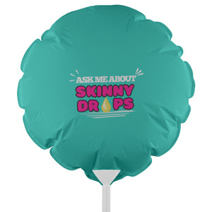 Partner.Co | Ask Me About Skinny Drops Puff Logo| Balloon