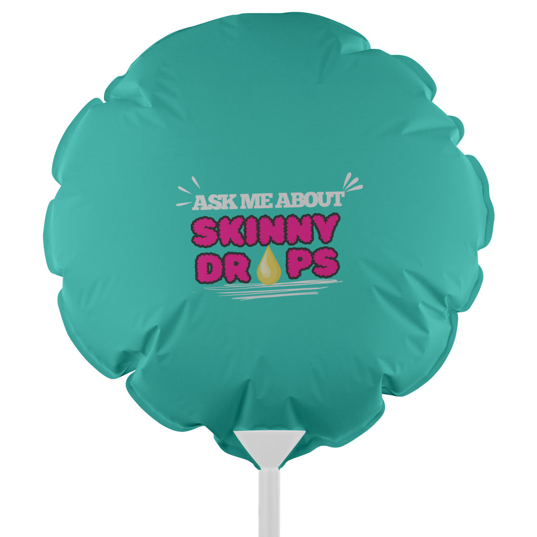 Partner.Co | Ask Me About Skinny Drops Puff Logo| Balloon