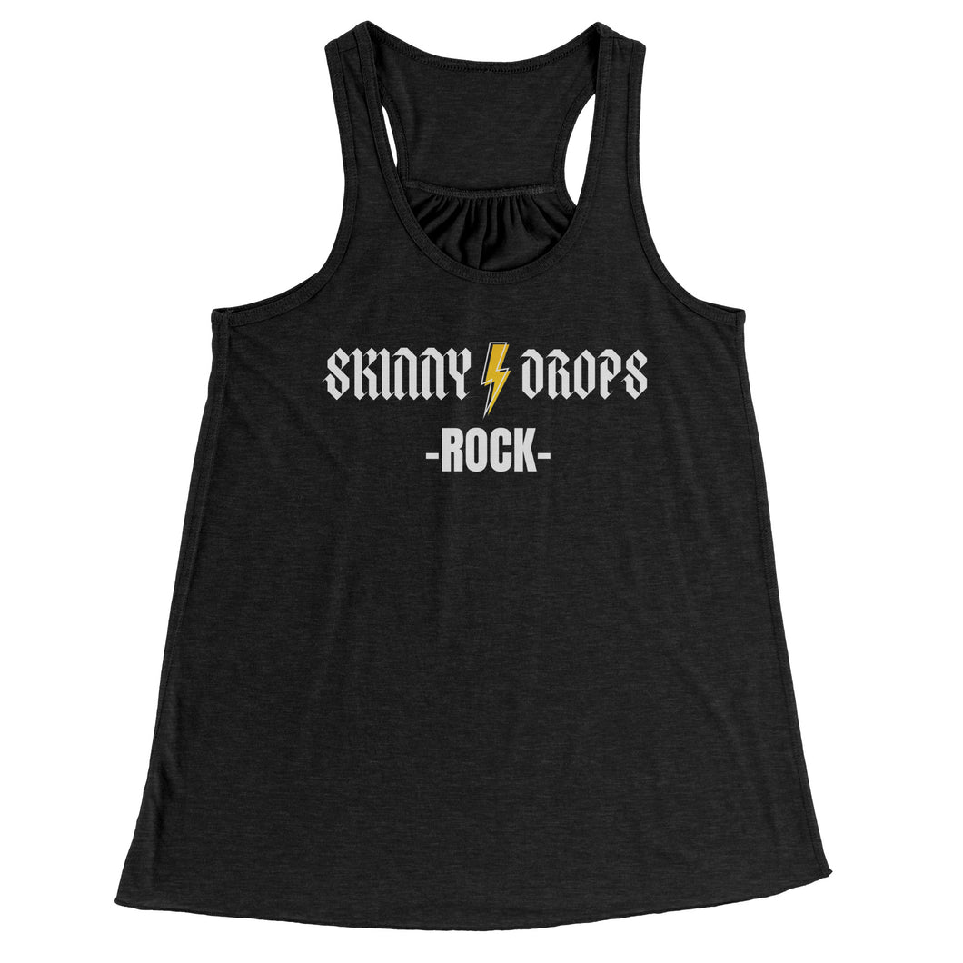 Partner.Co | Skinny Drops Rock White  | Racerback Tank