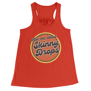 Partner.Co | Ask Me About Skinny Drops Retro Circle | Racerback Tank