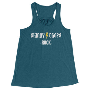 Partner.Co | Skinny Drops Rock White  | Racerback Tank