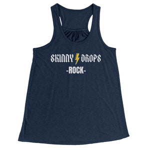 Partner.Co | Skinny Drops Rock White  | Racerback Tank