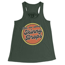 Load image into Gallery viewer, Partner.Co | Ask Me About Skinny Drops Retro Circle | Racerback Tank
