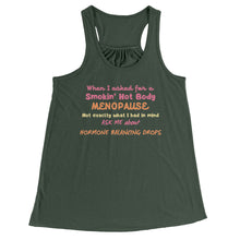Load image into Gallery viewer, Partner.Co | Smokin&#39; Hot Body Menopause Hormone Balancing Drops  |  Racerback Tank
