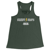 Load image into Gallery viewer, Partner.Co | Skinny Drops Rock White  | Racerback Tank

