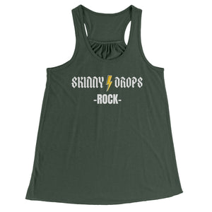 Partner.Co | Skinny Drops Rock White  | Racerback Tank