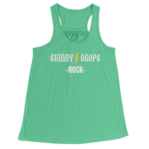 Partner.Co | Skinny Drops Rock White  | Racerback Tank