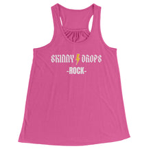 Load image into Gallery viewer, Partner.Co | Skinny Drops Rock White  | Racerback Tank
