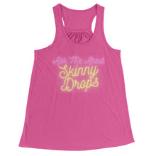 Load image into Gallery viewer, Partner.Co | Ask Me About Skinny Drops Yellow Neon Logo | Flowy Racerback Tank
