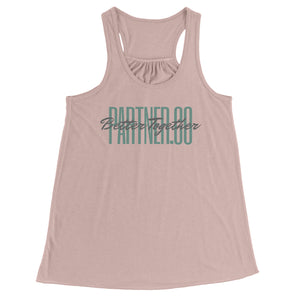 Partner.Co | Green Tall Logo | Flowy Racerback Tank