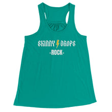 Load image into Gallery viewer, Partner.Co | Skinny Drops Rock White  | Racerback Tank
