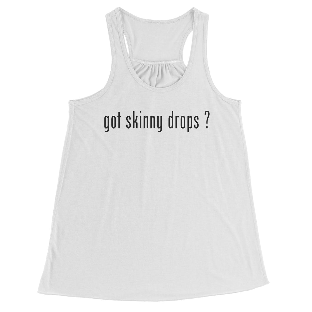 Partner.Co | Got Skinny Drops White/Black | Racerback Tank