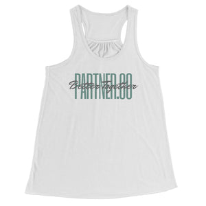 Partner.Co | Green Tall Logo | Flowy Racerback Tank
