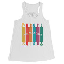 Load image into Gallery viewer, Partner.Co | Ask Me About Drop Squad  Multi Logo| Flowy Racerback Tank
