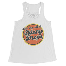Load image into Gallery viewer, Partner.Co | Ask Me About Skinny Drops Retro Circle | Racerback Tank
