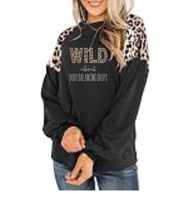 Load image into Gallery viewer, Partner.co Bling | Wild About Body Balancing Drops | BLING Women's  Soft Long Sleeve Sleeve Leopard Cheetah Shirt
