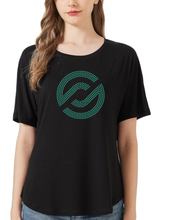 Load image into Gallery viewer, Partner.co Bling | Circle Logo | BLING Women's Short Sleeve Shirt
